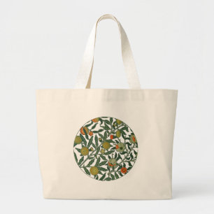 William Morris Pomegranate Wallpaper Large Tote Bag