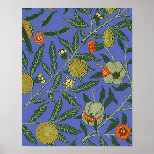 William Morris Pomegranate Wallpaper Poster