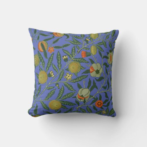 William Morris Pomegranate Wallpaper Throw Pillow