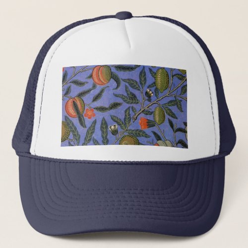 William Morris Pomegranate Wallpaper Trucker Hat