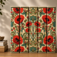 William Morris Poppies Floral Art Nouveau Pattern 