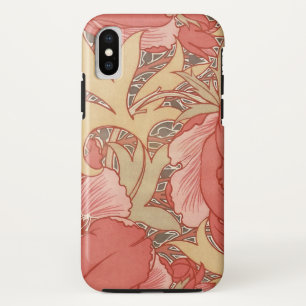 William Morris Poppies Floral Art Nouveau Pattern iPhone XS Case