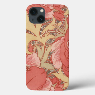 William Morris Poppies Floral Art Nouveau Pattern iPhone 13 Case