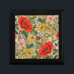 William Morris Poppies Floral Art Nouveau Pattern  Gift Box<br><div class="desc">Bring timeless beauty to your everyday routine with this William Morris Poppies Floral Art Nouveau Pattern design. Featuring one of Morris’s iconic Arts & Crafts patterns, this design showcases elegant intertwining flowers and foliage in warm earthy tones. The antique-inspired botanical artwork makes this design perfect for vintage art lovers, nature...</div>