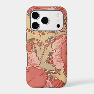 William Morris Poppies Floral Art Nouveau Pattern iPhone 17 Pro Case