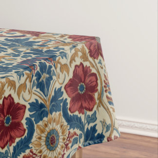 William Morris Poppies Floral art Nouveau Pattern Tablecloth
