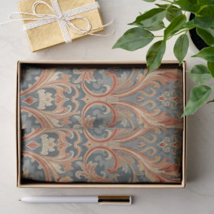William Morris Poppies Floral Art Nouveau Pattern Tissue Paper