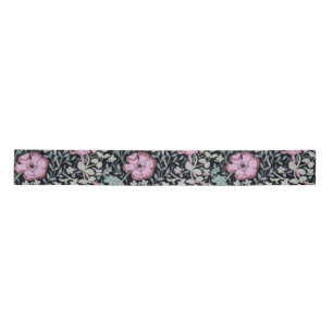 William Morris Poppy Botanical Victorian Wallpaper Satin Ribbon
