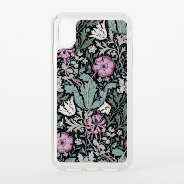 William Morris Poppy Botanical Victorian Wallpaper Speck iPhone XS Max Case (Front)