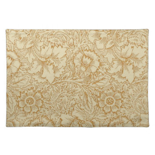 William Morris Poppy Floral Wallpaper Cloth Placemat