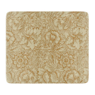 William Morris Poppy Floral Wallpaper Cutting Board