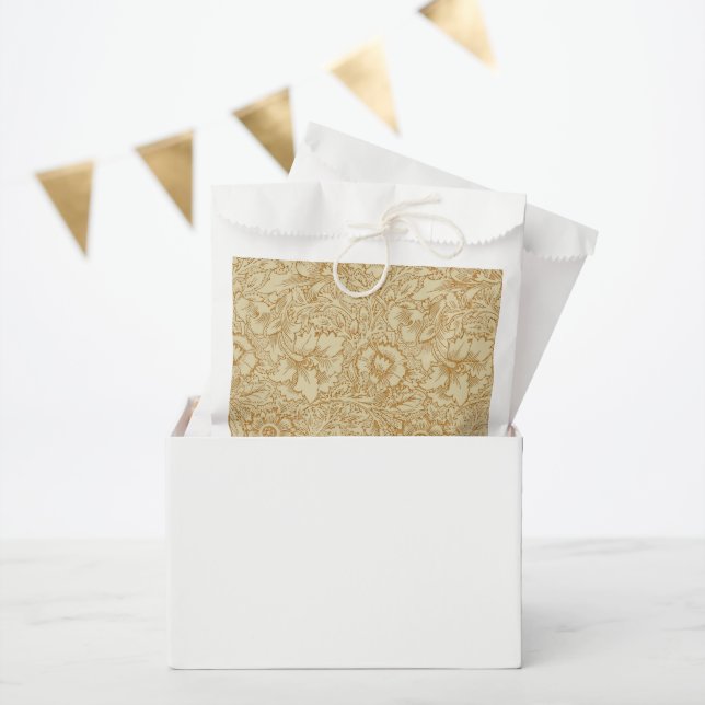 William Morris Poppy Floral Wallpaper Favor Bag (Party)