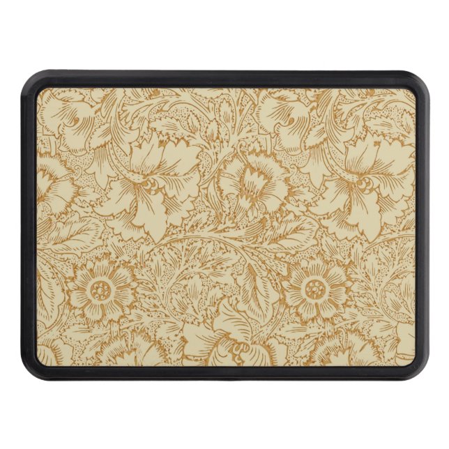 William Morris Poppy Floral Wallpaper Hitch Cover (Front)