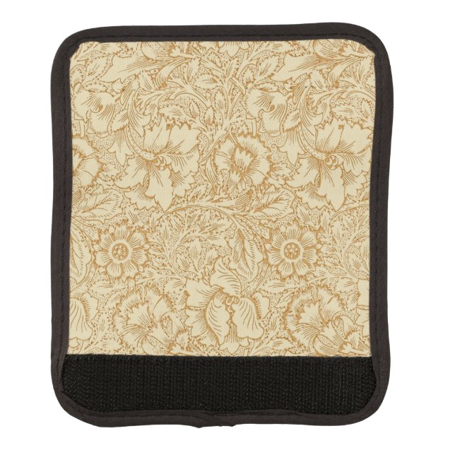 William Morris Poppy Floral Wallpaper Luggage Handle Wrap (Front)