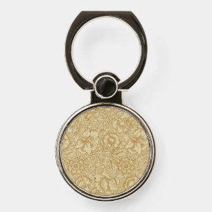 William Morris Poppy Floral Wallpaper Phone Ring Stand