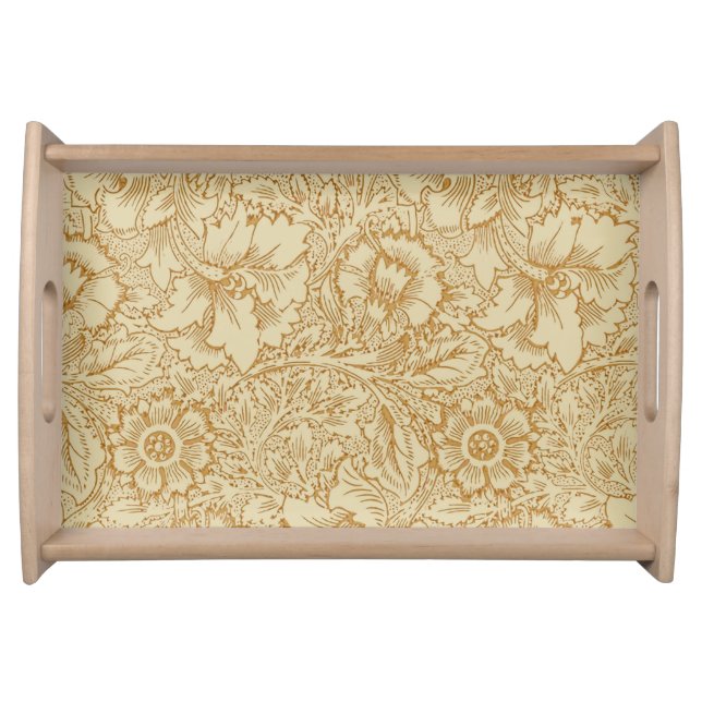 William Morris Poppy Floral Wallpaper Serving Tray (Front)