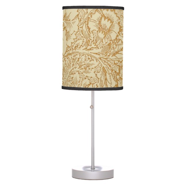 William Morris Poppy Floral Wallpaper Table Lamp (Front)