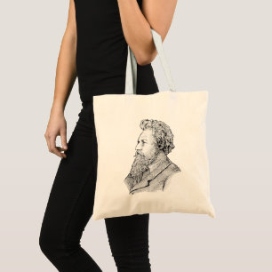William Morris Portrait Library Tote Bag