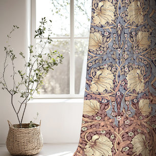 William Morris Primrose Pimpernel Two-Tone Sheer Curtains