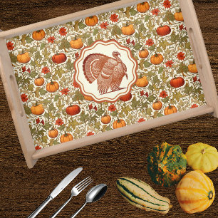 William Morris Pumpkins Turkey Serving Tray
