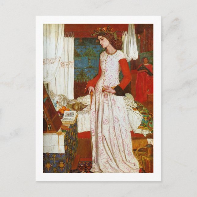 William Morris - Queen Guinevere Postcard (Front)