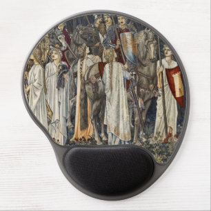 William Morris Quest for Holy Grail:Shield Forest Gel Mouse Pad