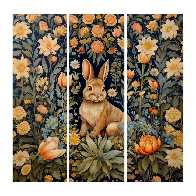 William Morris Rabbit in Forest Art Nouveau (Front)