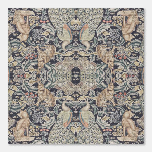 William Morris Rabbit, Peacock and Fox  Wallpaper