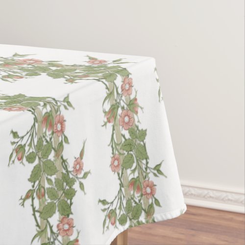 William Morris Rambler Floral Pattern Tablecloth
