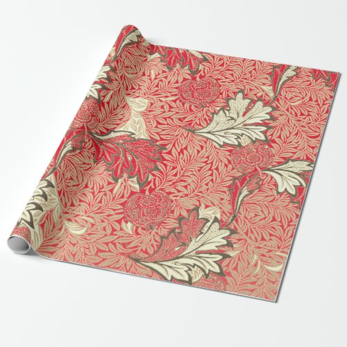 William Morris RED GIFT Wrapping Paper