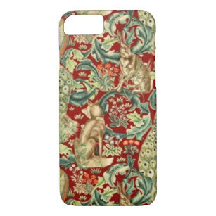 William Morris Red Pattern Forest iPhone 8/7 Case