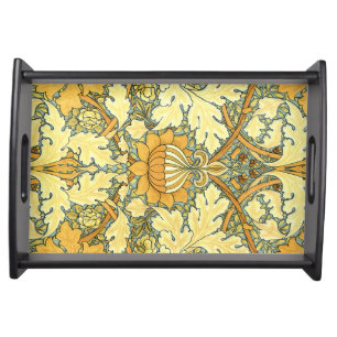 William Morris rich floral vintage pattern Serving Tray