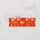 William Morris Rose and Lily Mini Business Card (Front/Back)