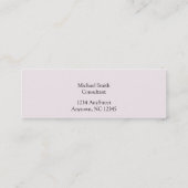 William Morris Rose and Lily Mini Business Card (Back)
