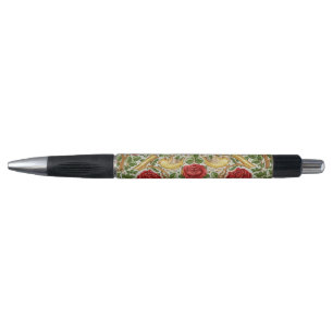 William Morris Rose & Birds Chintz Red Pen