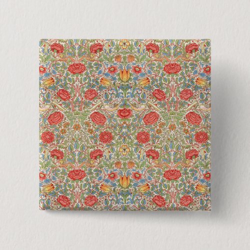 William Morris Rose Button