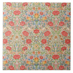 William Morris "Rose" Ceramic Tile