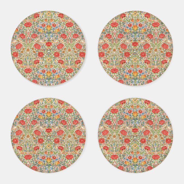 William Morris "Rose" Coaster Set (Set)