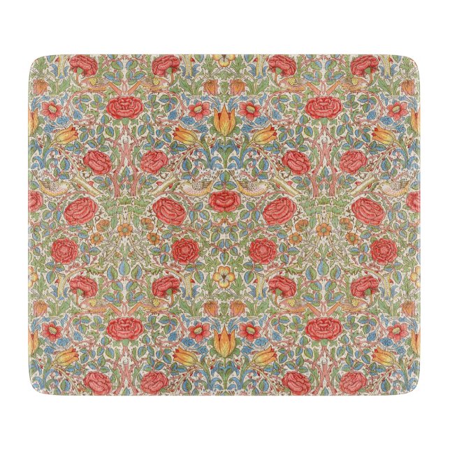 William Morris "Rose" Cutting Board (Front)