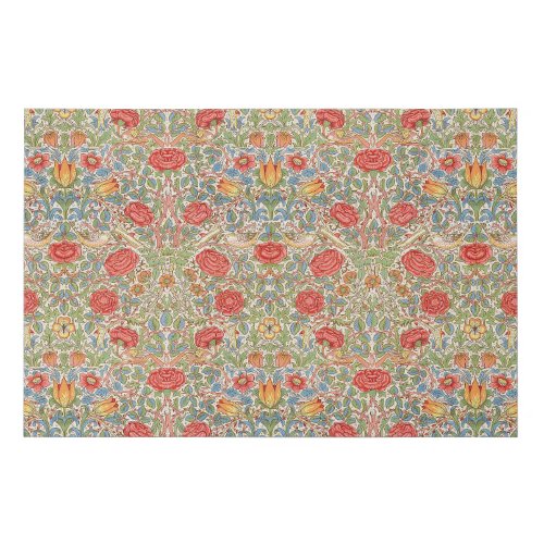 William Morris Rose Faux Canvas Print