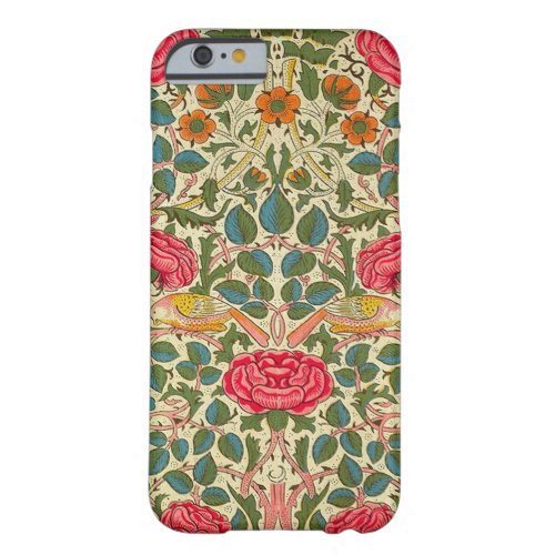 William Morris Rose Floral Chintz Pink Barely There iPhone 6 Case