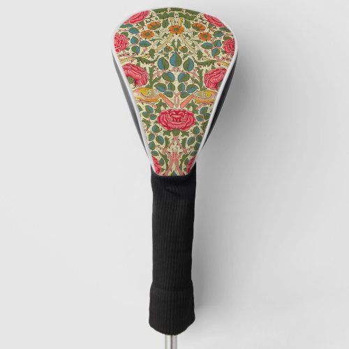 William Morris Rose Floral Chintz Pink Golf Head Cover