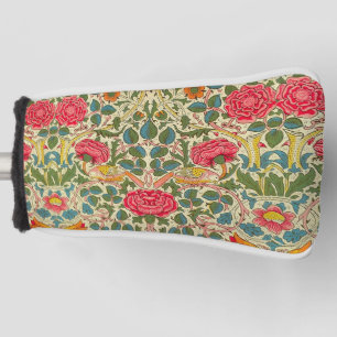 William Morris Rose Floral Chintz Pink Golf Head Cover