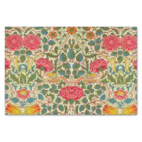 William Morris India Red Floral Wrapping Paper, Zazzle