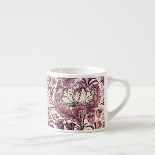 William Morris Rose Gold Cream Floral Pattern Espresso Cup