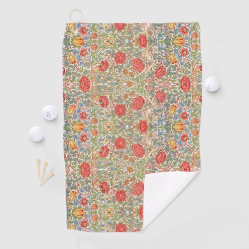 William Morris Rose Golf Towel