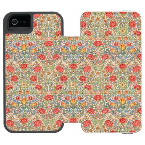 William Morris Rose iPhone SE55s Wallet Case