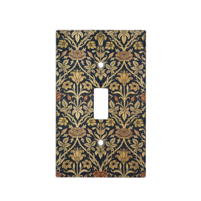 William Morris: Rose & Lily Switch Plate  (Front)