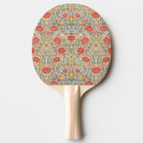 William Morris Rose Ping Pong Paddle