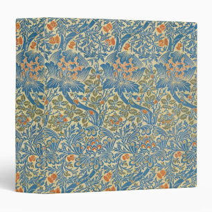 William Morris Rose & Thistle Floral Blue 3 Ring Binder